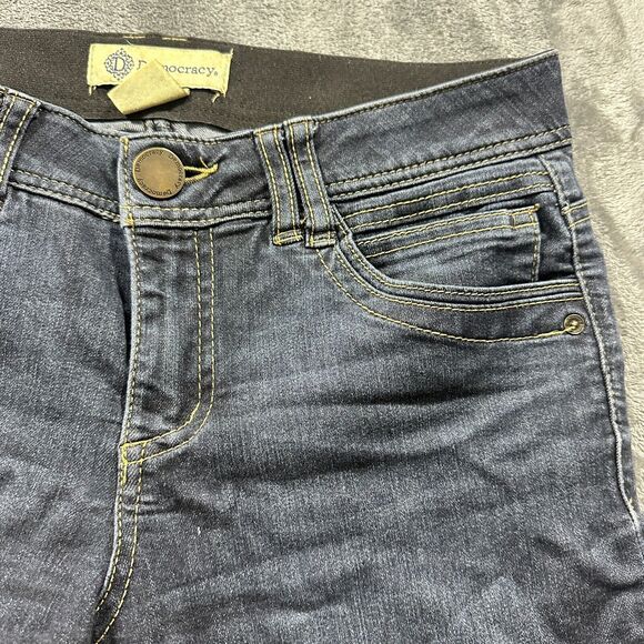 Democracy Jeans Womens 6 Blue Ab Technology Skinny Dark Stretch Mid Rise Denim - Picture 3 of 10